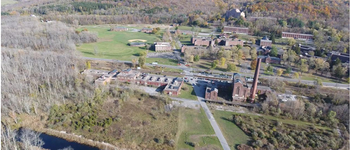 Harlem Valley-Wingdale MTA Station in the Middle of the Property