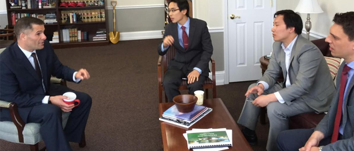 Dover Greens Representatives Visits County Executive's Office to Provide Project Progress Report