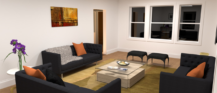 Interior of Building #46 at the East Side of the Campus