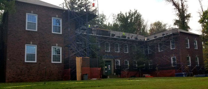 New Windows at Building 18 and Slate Roof Repairs