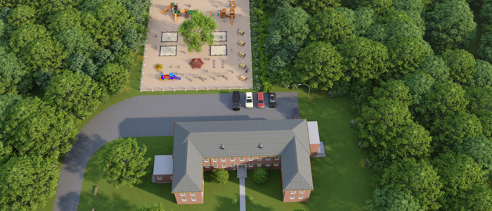 Exterior of Building #18 - Olivet Academy