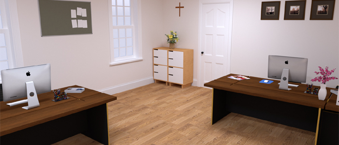 Interior of Building #46 at the East Side of the Campus