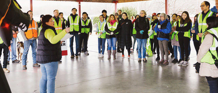 Dozens of Students Volunteer in Town Clean-up Activities
